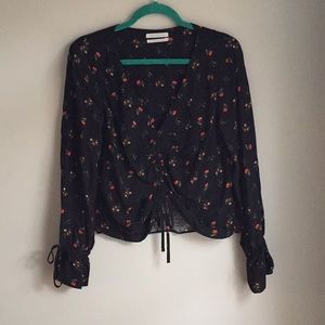 UO Floral Blouse